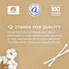 image:imageQtips Cotton Swabs Organic Swab Ultimate Home and Beauty Tool Made from Organic Cotton 400 Count 4 Pack 1600 total swabs4 mm length