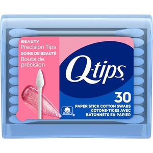 image:imageQTips Cotton Swabs Precision Tips Travel Size Toiletries for Beauty and Home 100 Cotton 30 Count Travel Size