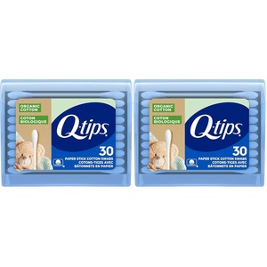 image:imageQTips Organic Cotton Swabs Travel Size Toiletries for Baby Beauty and First Aid 100 Organic Cotton 30 CountTravel Size Pack of 2