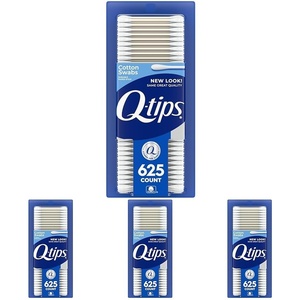 image:imageQtips Cotton Swabs For Hygiene and Beauty Care Original Cotton Swab Made With 100 Cotton 625 Count625 Count Pack of 4